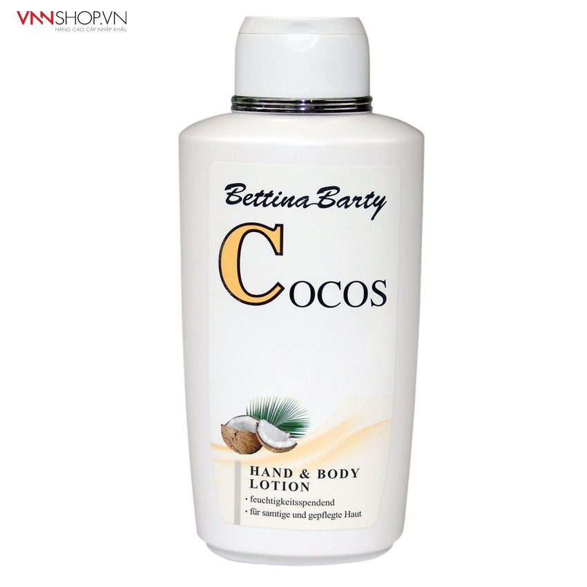 Sữa dưỡng thể Bettina Barty COCOS Hand & Body Lotion