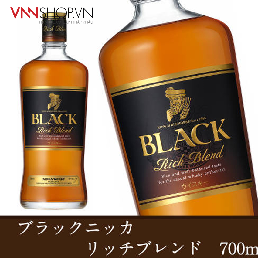 Rượu Black Rich Bl (dáng tròn), 700ml