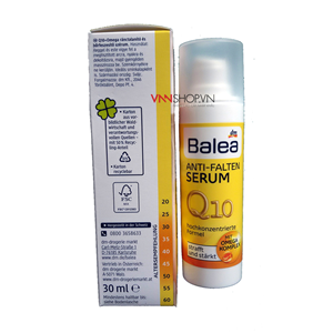 Kem dưỡng da Balea Anti-Falten + Omega Serum Q10, 30ml