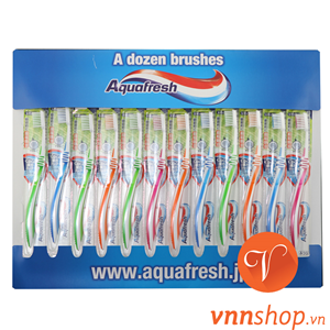 Bàn chải đánh răng Aquafresh (vỉ 12 chiếc)