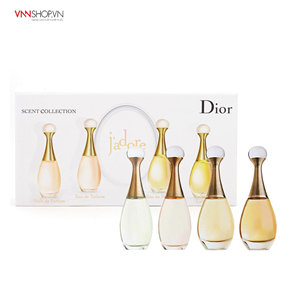 Bộ 4 nước hoa nữ mini Dior - J`adore, 2 chai 4ml, 2 chai 5ml