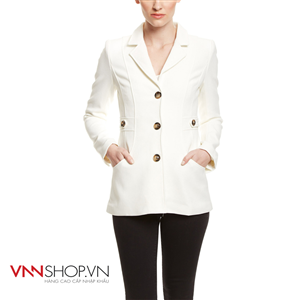 Áo khoác dạ nữ Dani Collection mầu trắng ngà