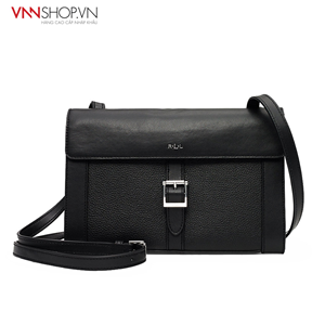 Túi xách nữ Ralph Lauren mầu đen, trang trí móc khóa