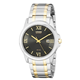 Đồng hồ nam CITIZEN - BM7264-51E mặt đen, dây kim loại bạc họa tiết sọc vàng